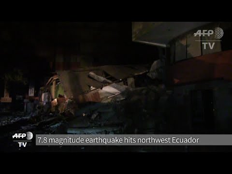 Scores dead in powerful Ecuador quake