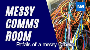 Pitfalls of a messy Comms Room Cabinet  (Data cabinet tidy )