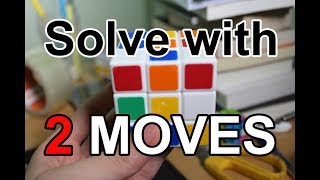 How to Solve a Rubik with Two Moves - Rubik&#39;s Cube Magic Tricks #4