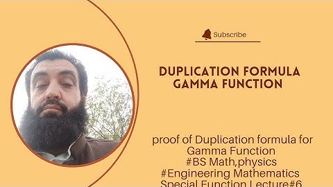 The duplication formula for Gamma function #Lecture in urdu-Belief physics