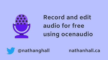 Record and edit audio for free using ocenaudio