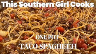 The best taco spaghetti recipe