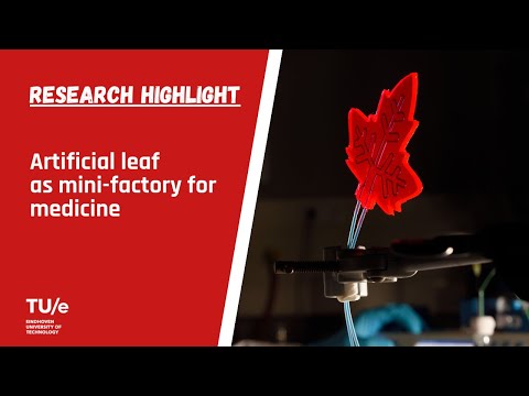 Artificial leaf as mini-factory for medicine