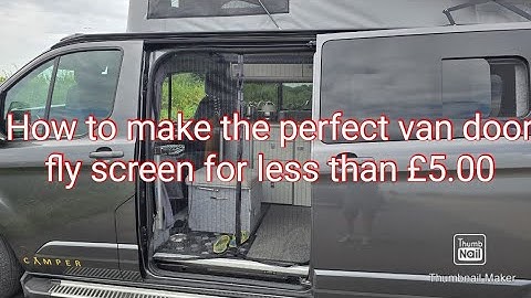 The cheapest, most effective DIY campervan sliding door flyscreen..