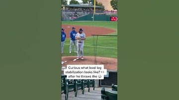 Baseball pitchers that throw hard, are able to control their front leg mechanics.
