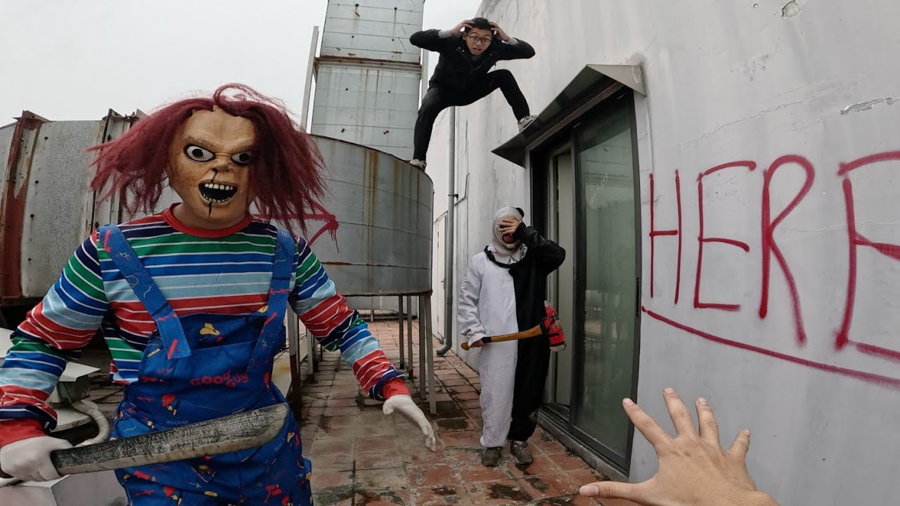 POV: Deadly hide-and-seek game ( HORROR PARKOUR POV )