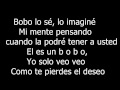 J Balvin   Bobo letra