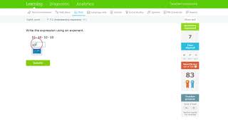 IXL  Homework Help - Understanding Exponents (8th grade)