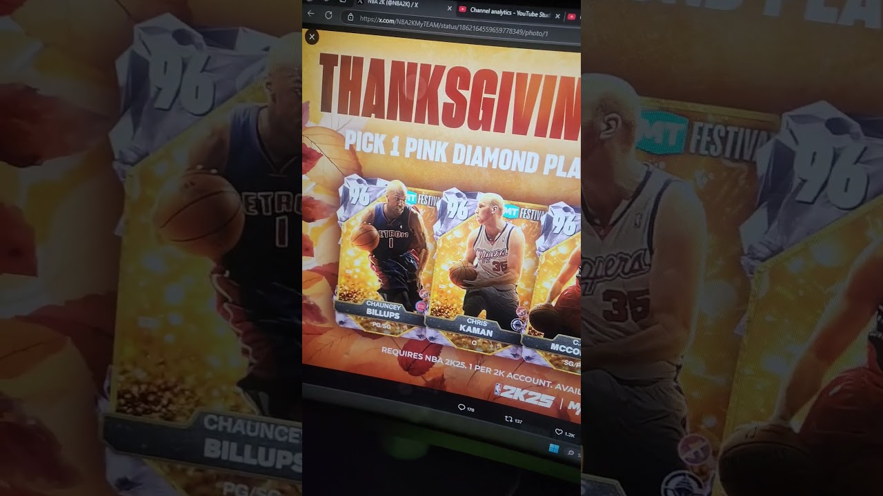 THANKSGIVING-PINK-DIAMOND ADD TO YOUR COLLECTION MYTEAM 