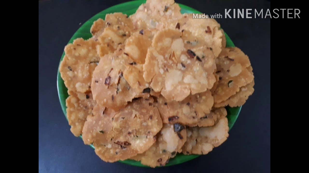 Crispy rice flour crackers (pappu chakalu) YouTube