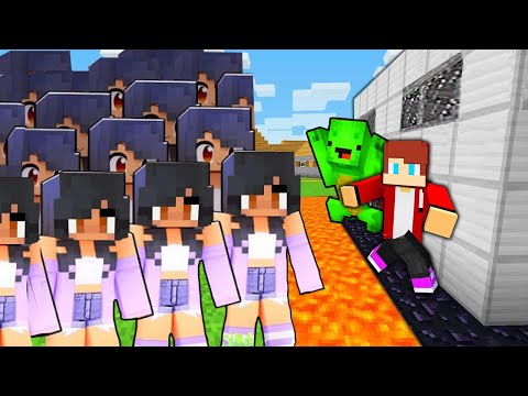 1000 Aphmau vs The Most Secure House in Minecraft Maizen - JJ and Mikey