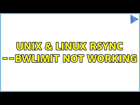 Unix & Linux: Rsync --bwlimit not working (4 Solutions!!)