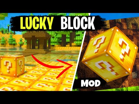 How To Download Lucky Block World In Minecraft Pe |Lucky Block Mod {Rander Dragon}Minecraft