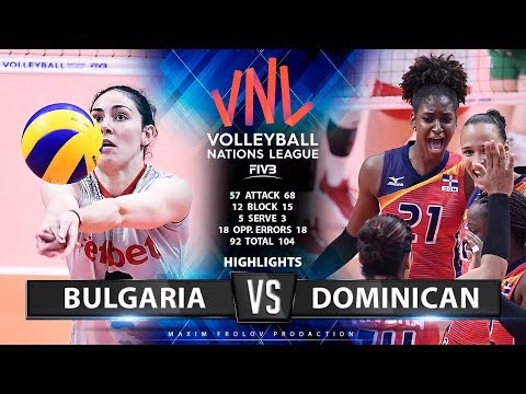 Bulgaria vs Dominican | Highlights | Women's VNL 2019