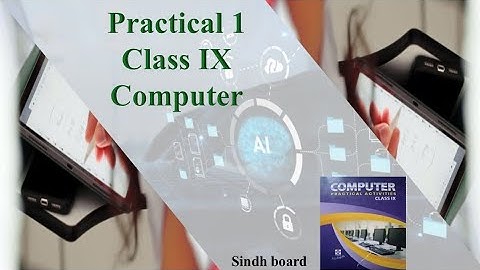 #Create and save new file or document #class IX Practical #sindh board #computer