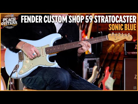 Fender Custom Shop 59 Strat | Journeyman Relic Sonic Blue - YouTube