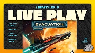 Evacuation (Race Mode) - 3p Teaching & Play-through by Heavy Cardboard