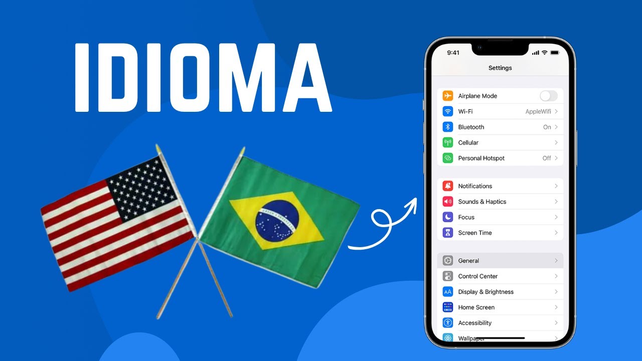 Como mudar o idioma do iphone de inglês para português - YouTube