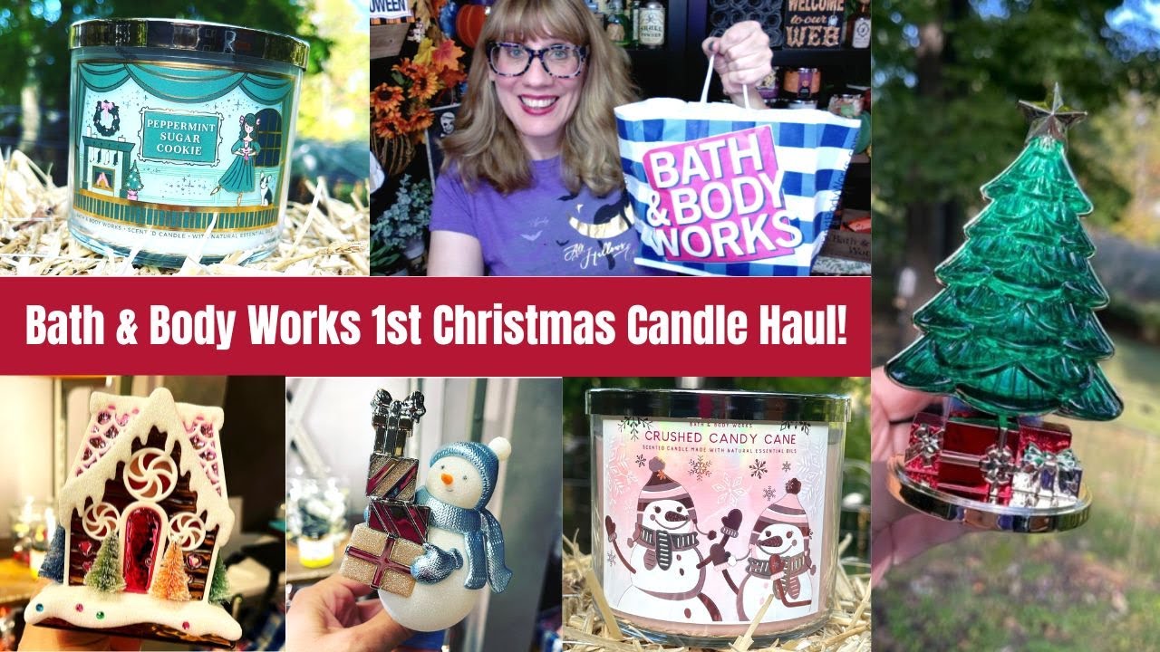 Bath & Body Works 1st Christmas Candle Haul + NEW Wallflowers Plugs