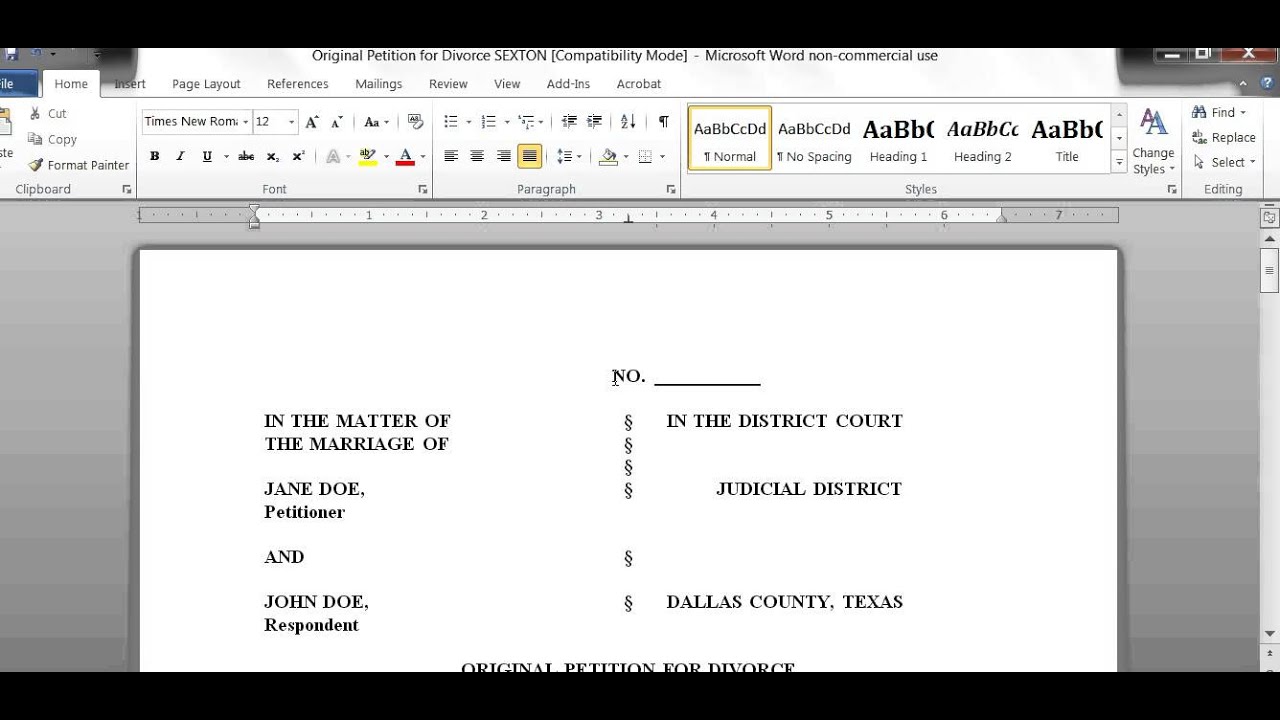 Texas Divorce Part 2 - YouTube