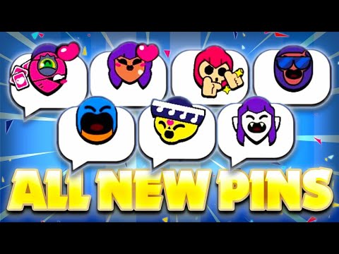 Every New Brawler Pin Animation Brawlidays Update Sneak Peek Youtube - gene brawl stars pins