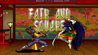 Samurai Shodown III Demon.pe (PE) Vs Tsuzuresase_cricket (JP) || Date 16 Aug 26 screenshot 2