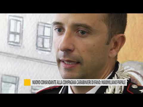 Nuovo comandante alla compagnia carabinieri di Fano: Maximiliano Papale