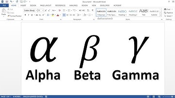 How to Insert Alpha, Beta & Gamma In MS Word