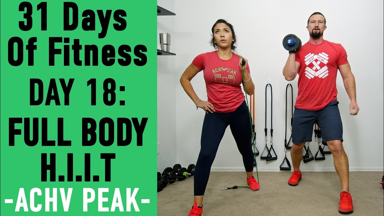 31DoF Day 18 - Full Body HIIT - Bands Or Dumbbells - YouTube