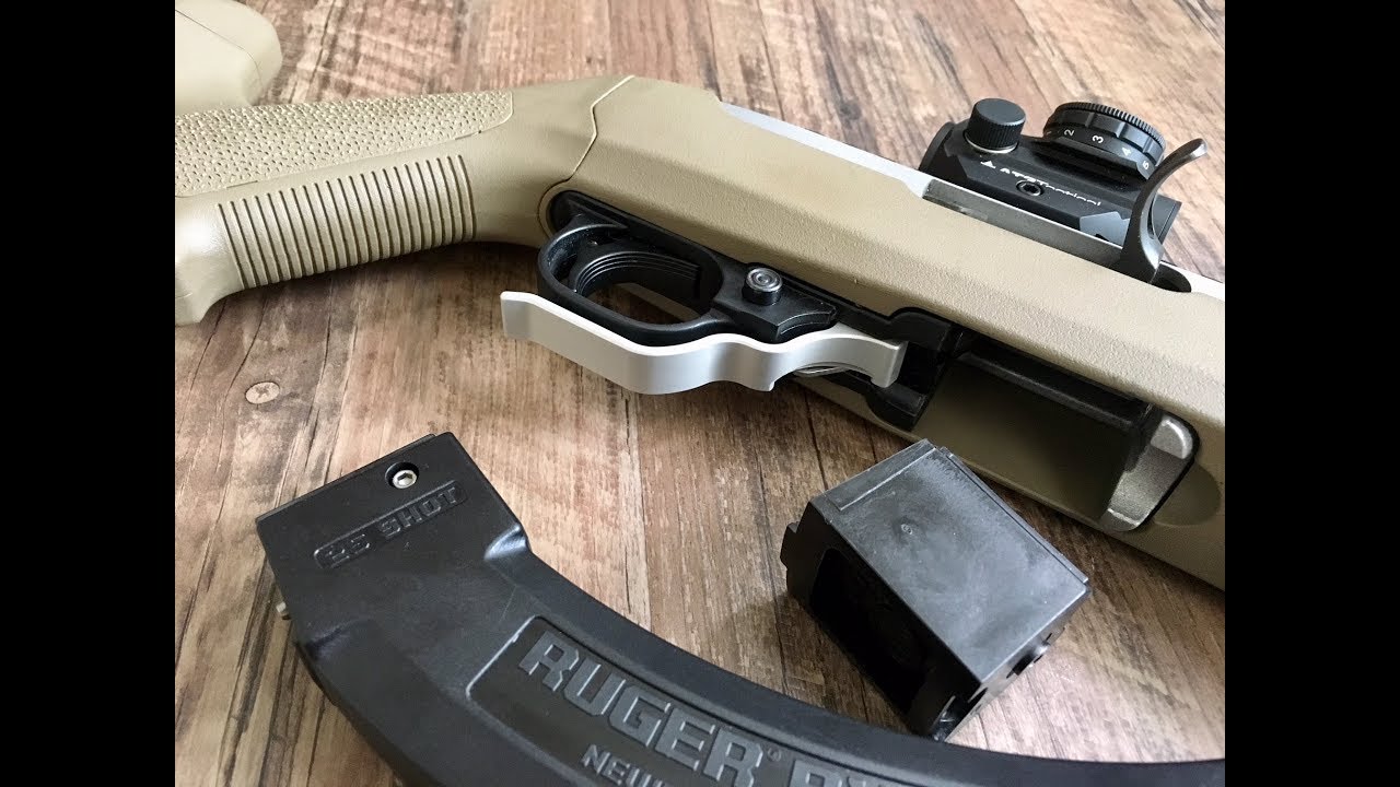 NEW! Ruger 10/22 extended length magazine release in BLUE 