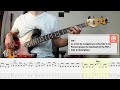 Kool  the gang  fresh bass cover  play along tab  score pdf