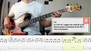 Kool & The Gang - Fresh BASS COVER + PLAY ALONG TAB + SCORE PDF