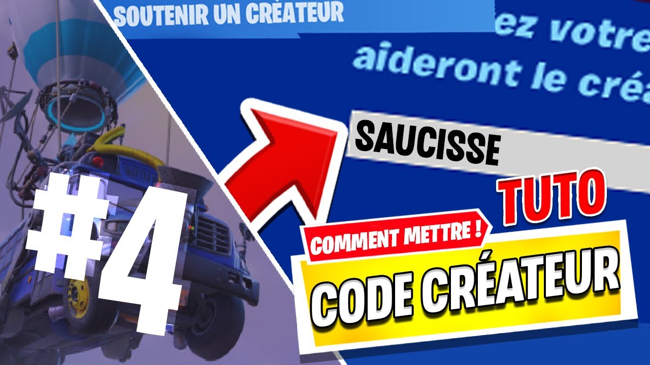 TUTO COMMENT FAIRE METTRE UN CODE CRÉATEUR !? - YouTube