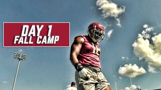 Footage from day 1 of Alabama's fall camp