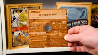 This Wooden Oregon Trail Floppy Disk Art