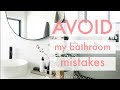 Bathroom mistakes to avoid, bathroom design and planning