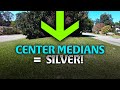 Metal Detecting in Public Medians & Live Digging Silvers!