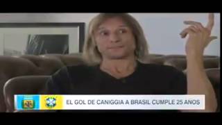 Las lágrimas de Caniggia recordando su gol a Brasil Fútbol