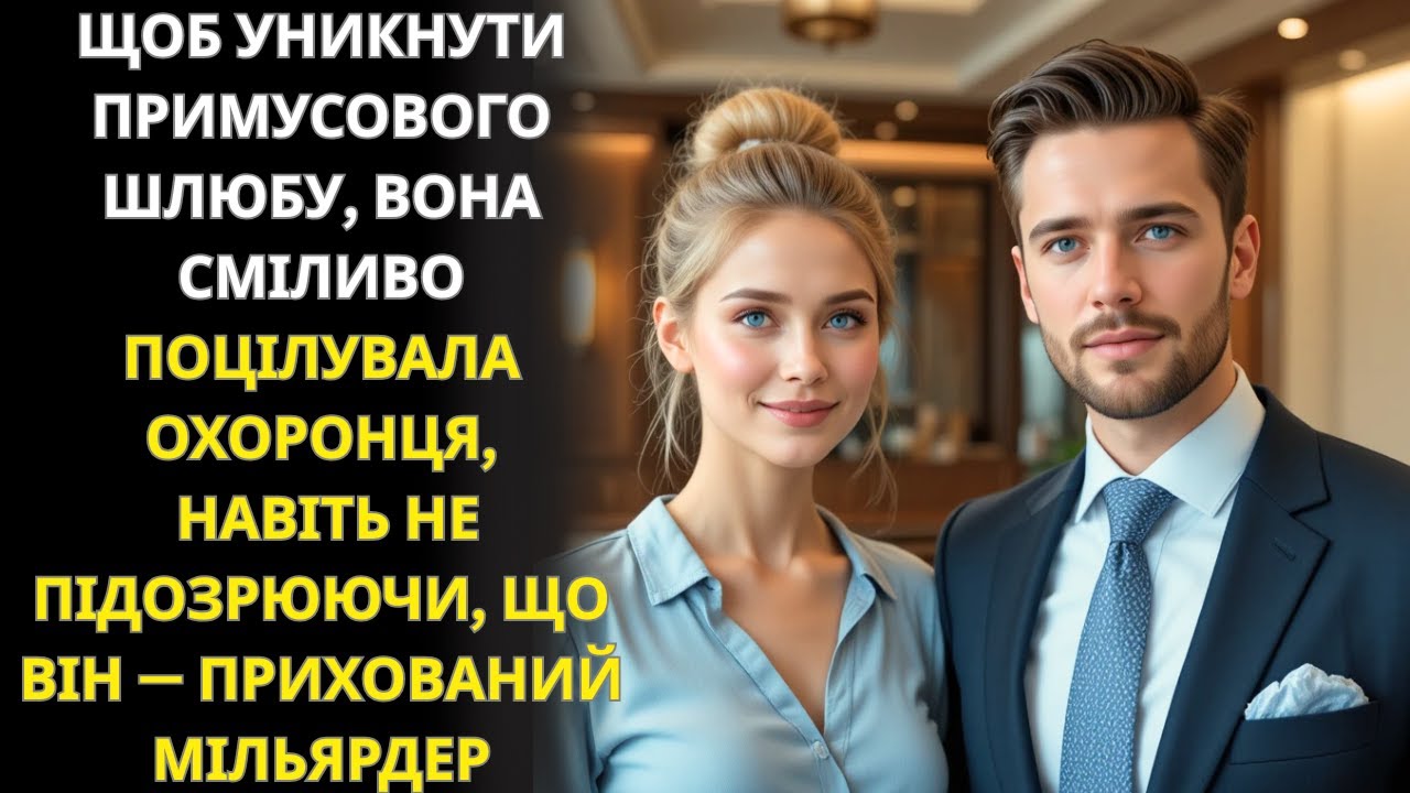 Щоб уникнути примусової весілля, вона поцілувала охоронця, не знаючи, що він мільйонер