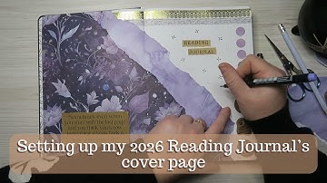 Setting up my 2026 Reading Journal cover page