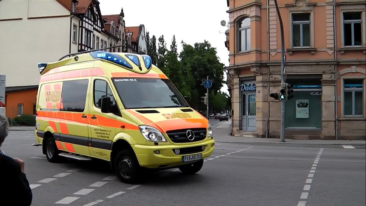 RTW 83/2 ASB Neustadt (Sachsen) in Pirna YouTube