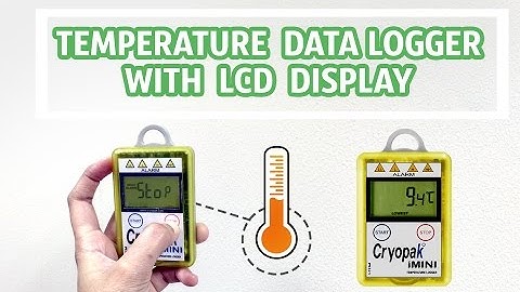 Temperature Data Logger with LCD Display and LED alerts for shipping and logistics|Vacker Global