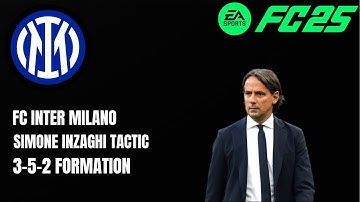 FC25-HOW TO PLAY LIKE SIMONE INZAGHI INTER MILAN 3-5-2 FORMATION TACTICS AND INSTRUCTIONS