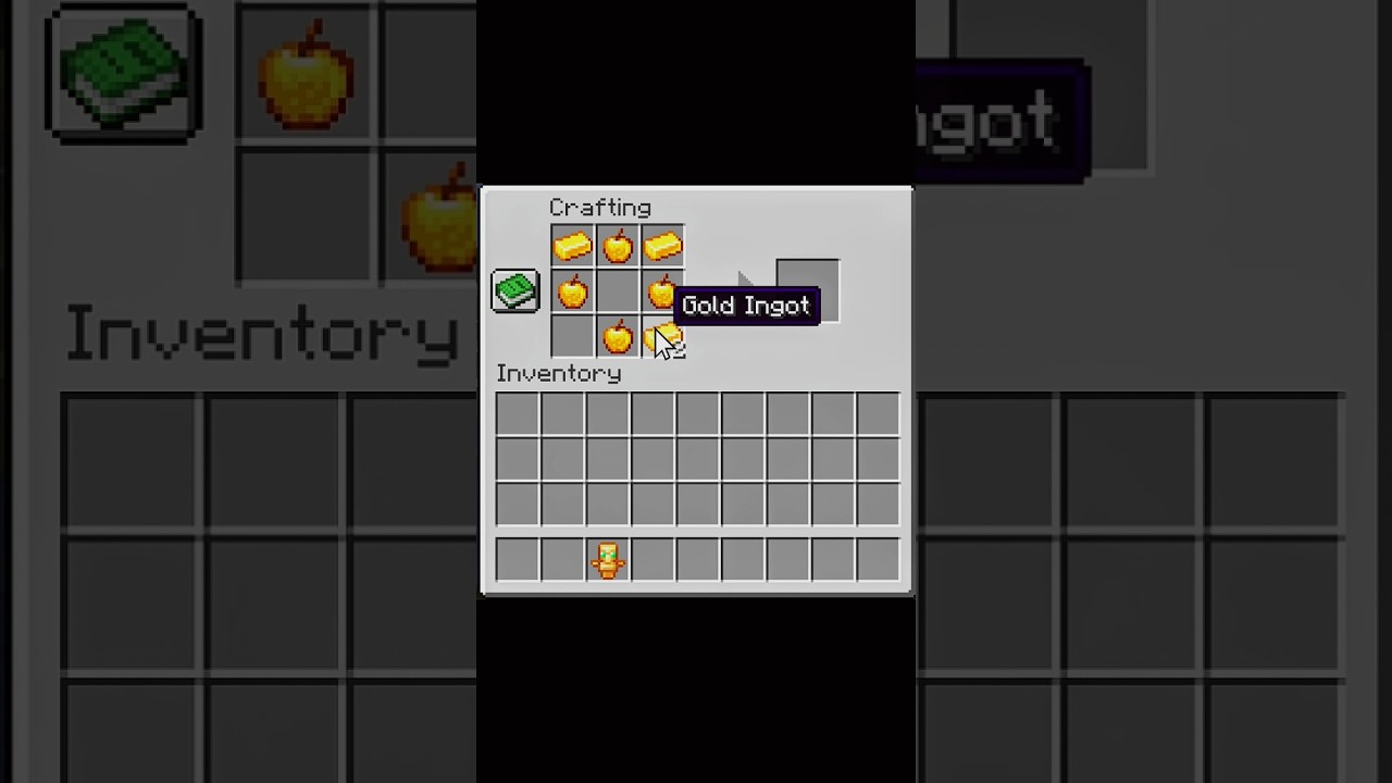 Minecraft me craft a golden enchanted apple 