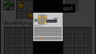 Minecraft me craft a golden enchanted apple #minecraft #mcpe #shorts