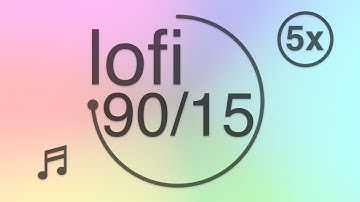 90/15 - Pomodoro - 90 minute timer with 15 minute breaks - lofi - Muted Pastel Colors