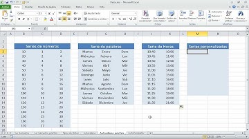 Curso Excel 2010 Capítulo 2 - 07  Creando Series Personalizadas