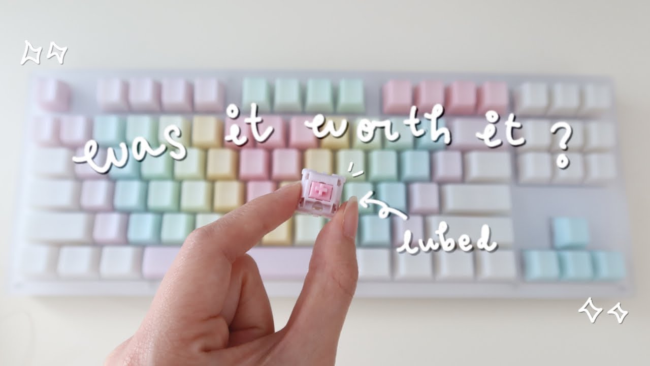 ⌨️ I lubed my Marshmallow switches