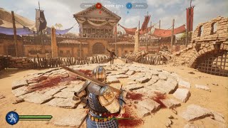 This guy teabags me, I make him rage-quit - Chivalry 2 1v1 Longsword vs Baby