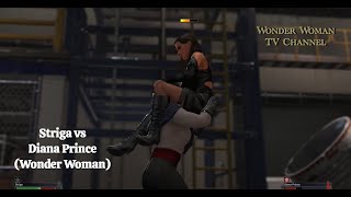 WWE/ W2K23 Diana Prince aka Wonder Woman (Gal Gadot Superheroine Sexy dress) vs Striga BACKSTAGE